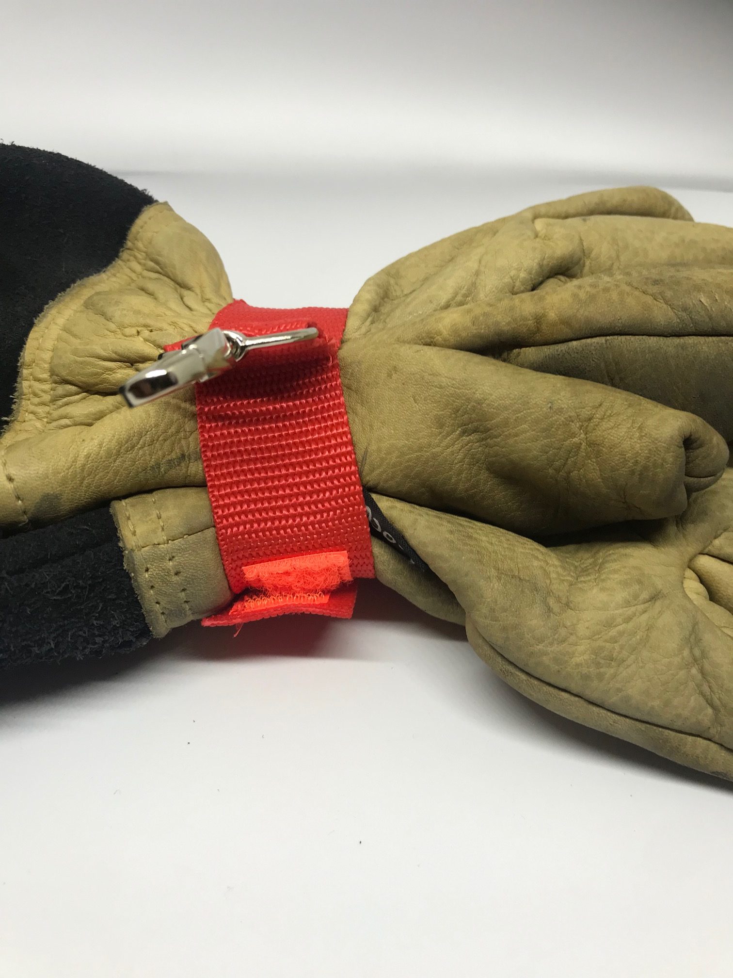 Porte-gants pompier strap rouge